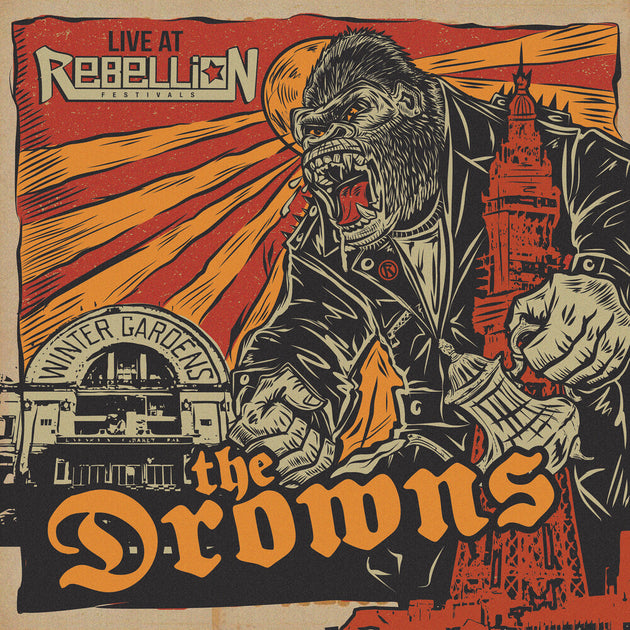 the album cover for Drowns - Live At Rebellion