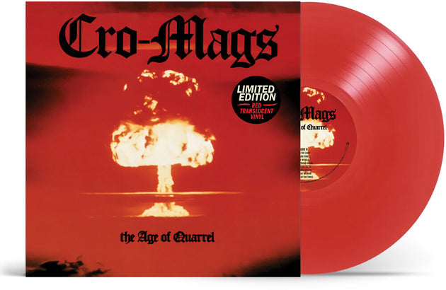 the album cover for Cro-Mags - Age Of Quarrel [Clear Vinyl] (Red)