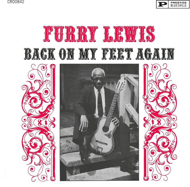 the album cover for Furry Lewis - Back On My Feet Again (Bluesville Acoustic Sounds Series) -  [180g LP]