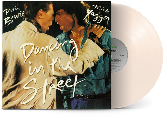 the album cover for David Bowie  / Jagger,Mick - Dancing In The Street E.P. (2025 Remaster) [Colored Vinyl]