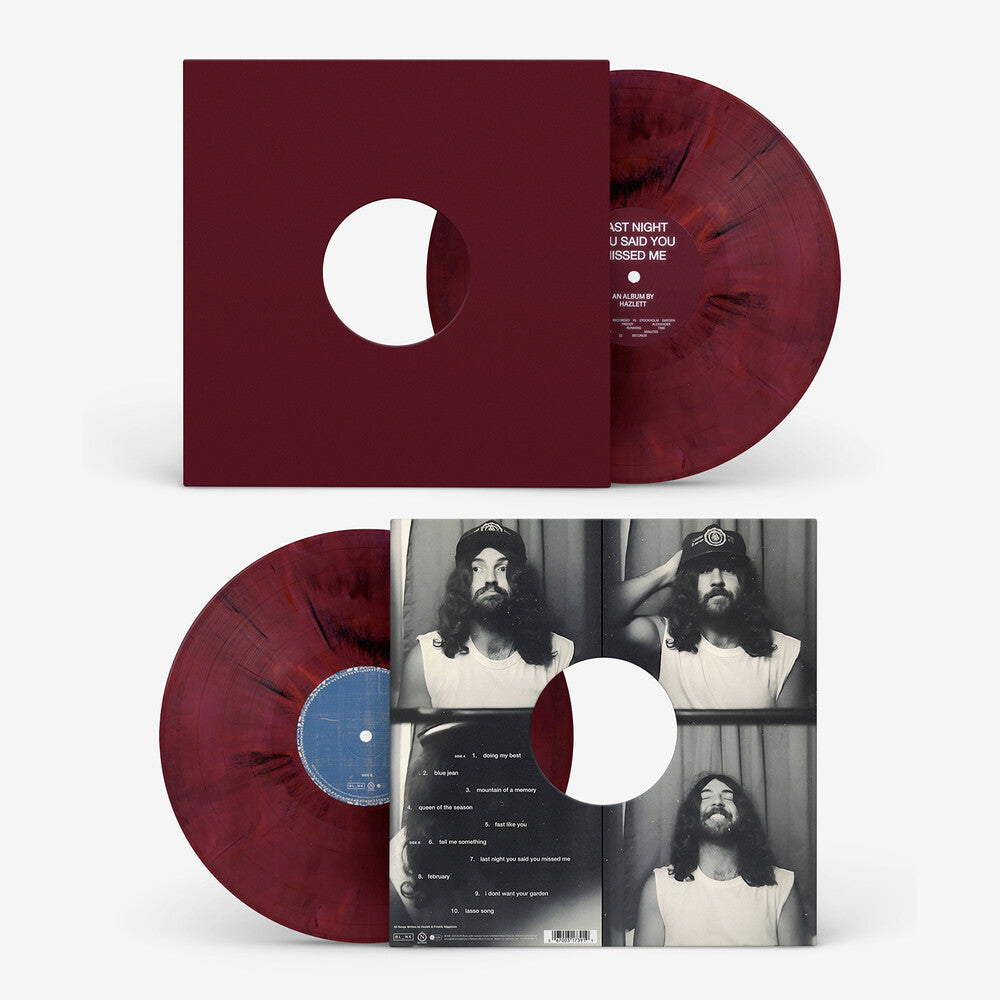 the album cover for Hazlett - Last Night You Said You Missed Me (Blk) [Colored Vinyl]