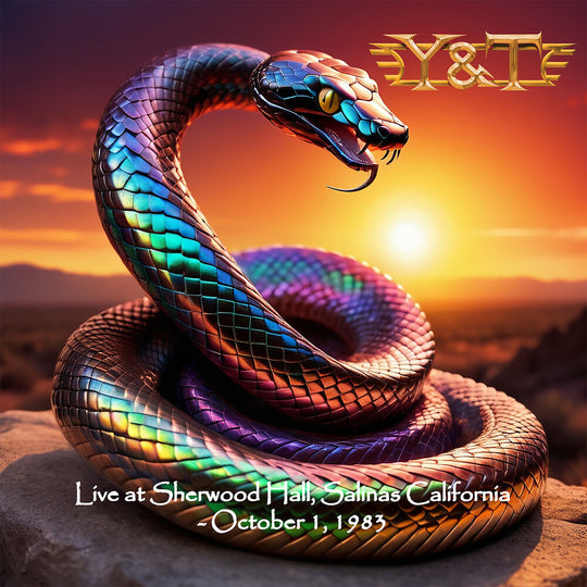 the album cover for Y & T - Live At Sherwood Hall Salinas California Oct. 1 83