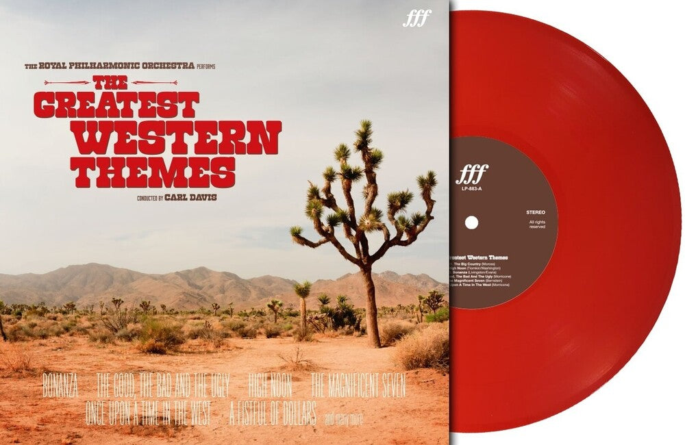 the album cover for Royal Philharmonic Orchestra (Colv) (Red) (Fra) - Greatest Western Themes (Red Vinyl) [Colored Vinyl] (Red)