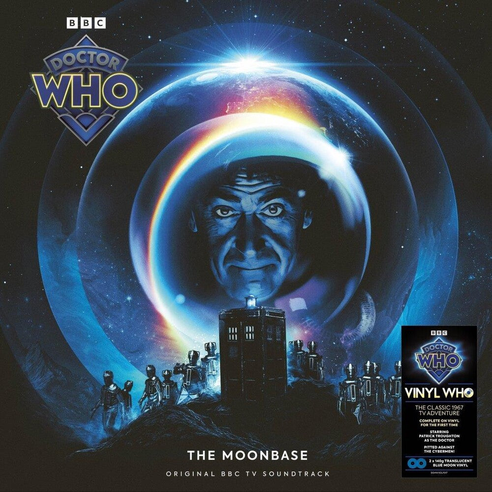 the album cover for Doctor Who (Blue) (Colv) (Ofgv) (Uk) - Moonbase (Blue) [Colored Vinyl] (Ofgv) (Uk)