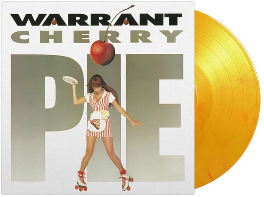 the album cover for Warrant - Cherry Pie [Yellow Colored Vinyl] [Limited Edition] [180 Gram]