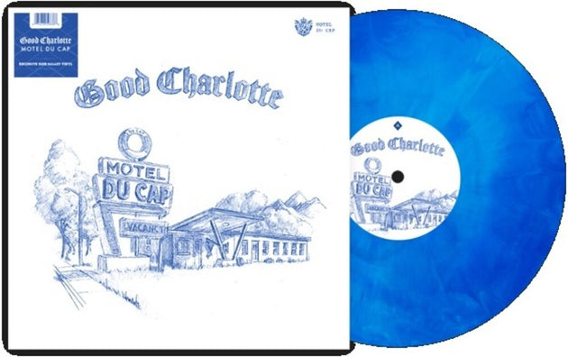 the album cover for Good Charlotte - Motel Du Cap [Indie Exclusive Blue Galaxy Vinyl]