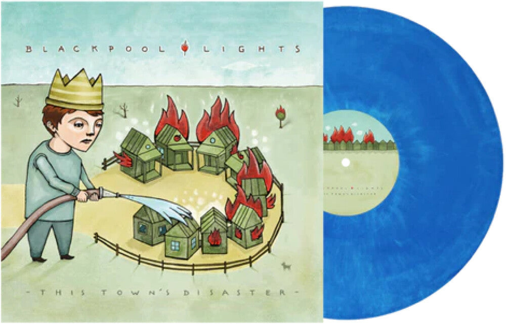 the album cover for Blackpool Lights - This Town's Disaster (Blue) [Colored Vinyl] (Pnk)
