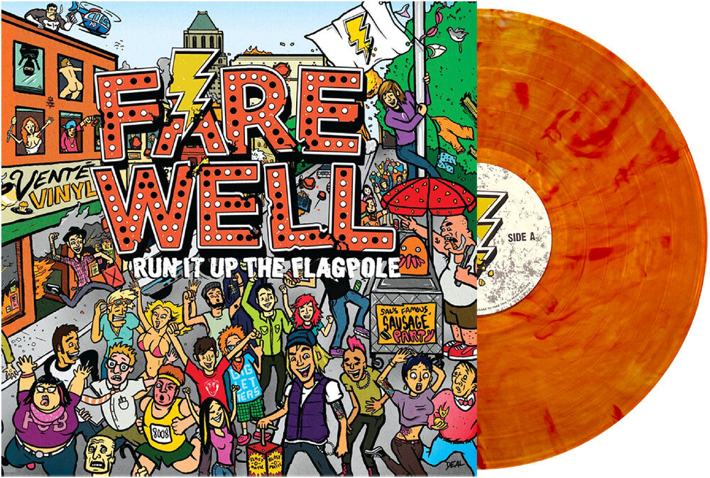 the album cover for Farewell - Run It Up The Flagpole [Colored Vinyl] (Org)