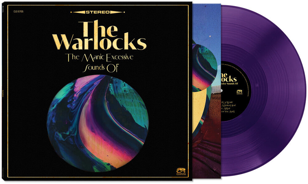 the album cover for The Warlocks - The Manic Excessive Sounds Of [Translucent Purple LP]