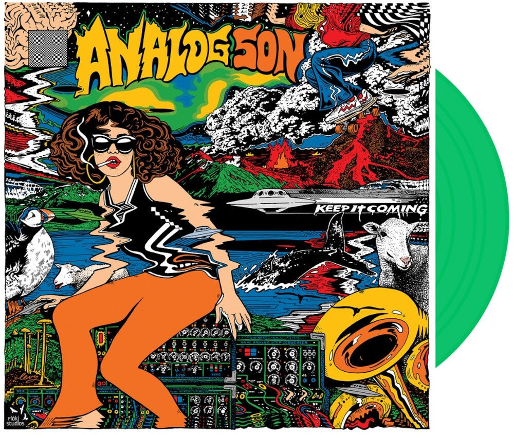 the album cover for Analog Son - Keep It Coming