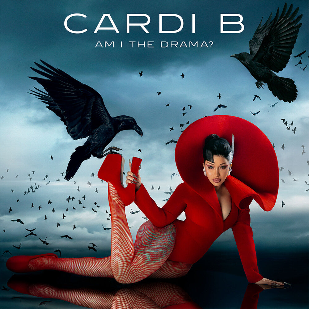 the album cover for Cardi B - AM I THE DRAMA? [Indie Exclusive Baby Blue Vinyl]