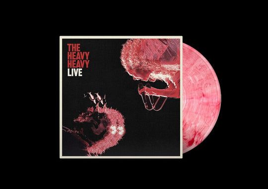 the album cover for The Heavy Heavy - Live [1xLP (clear & red marble)]