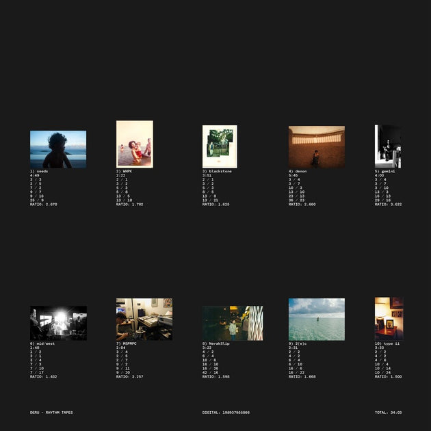 the album cover for Deru - Rhythm Tapes [Laser Etched]