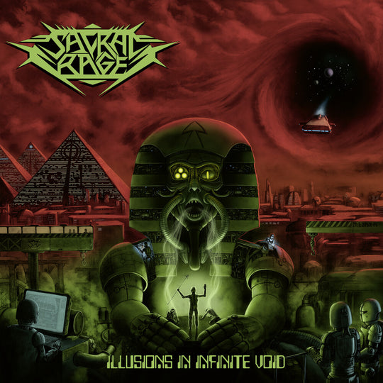 the album cover for Sacral Rage - Illusions In Infinite Void