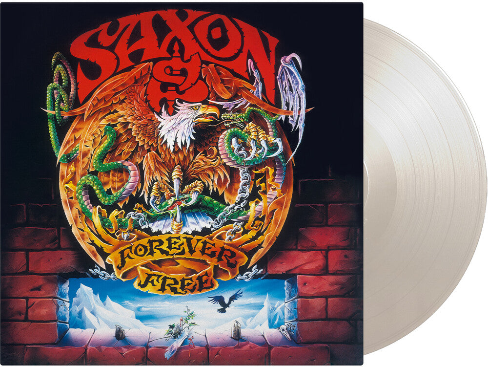 the album cover for Saxon - Forever Free - Limited 180-Gram White Colored Vinyl