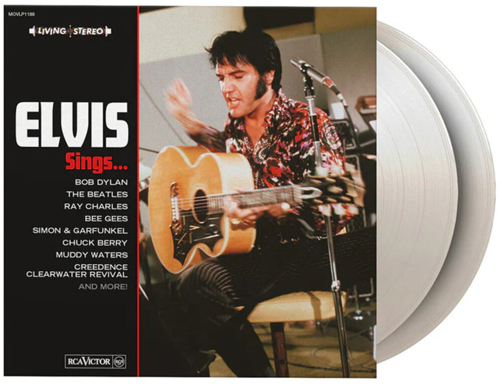 the album cover for Unknown Artist - Elvis Sings - Limited Gatefold 180-Gram White Colored Vinyl