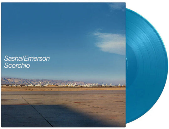 the album cover for Sasha & Emerson - Scorchio (Blue) [Colored Vinyl] [Limited Edition] (Ofgv) (Hol)