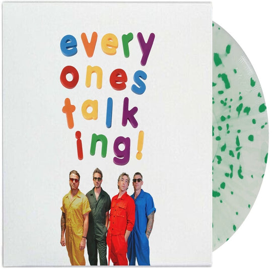 the album cover for All Time Low - Everyone's Talking [Indie Exclusive] [Colored Vinyl] (Gate) (Grn) (Wht)