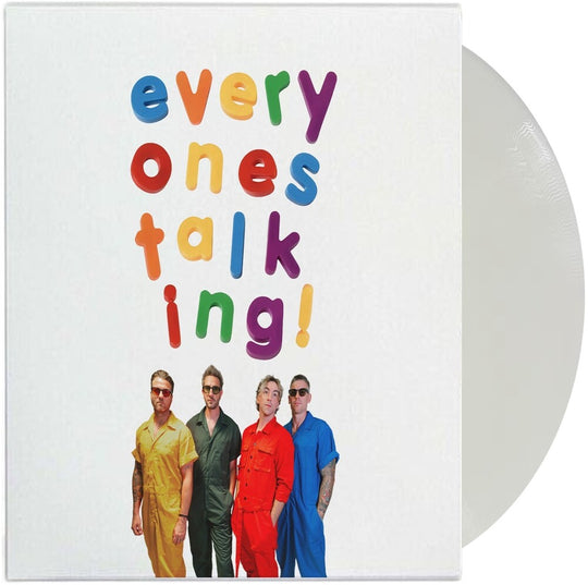 the album cover for All Time Low - Everyone's Talking [Colored Vinyl] (Gate) (Wht)