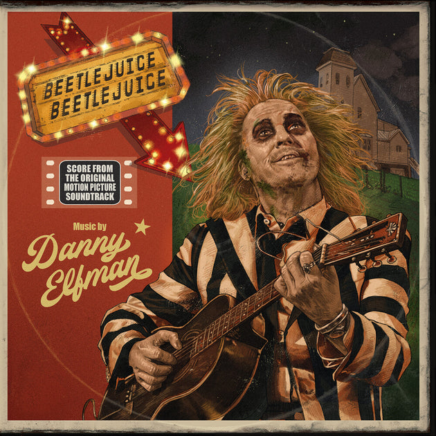 the album cover for Danny Elfman  (Blue) (Colv) (Grn) (Artp) - Beetlejuice Beetlejuice - O.S.T. (Blue) [Colored Vinyl]