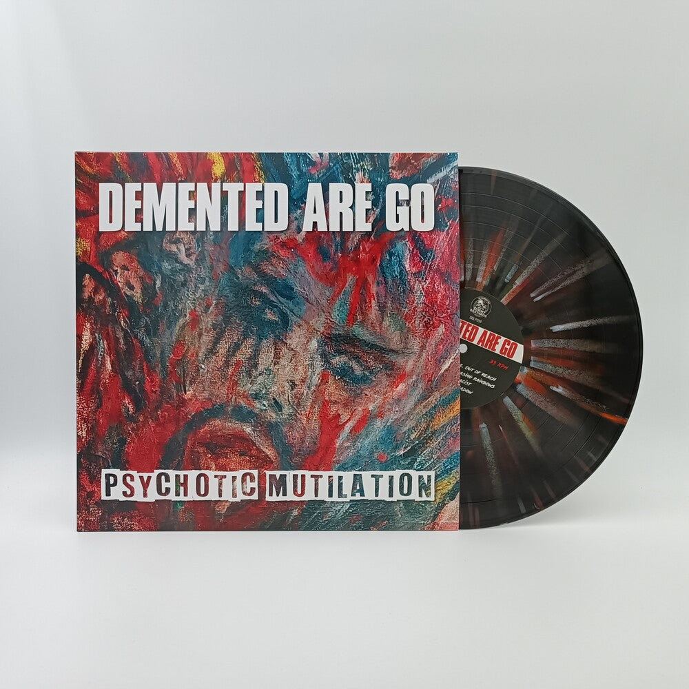 the album cover for Demented Are Go - Psychotic Mutilation - Lonesome Shadow Splatter