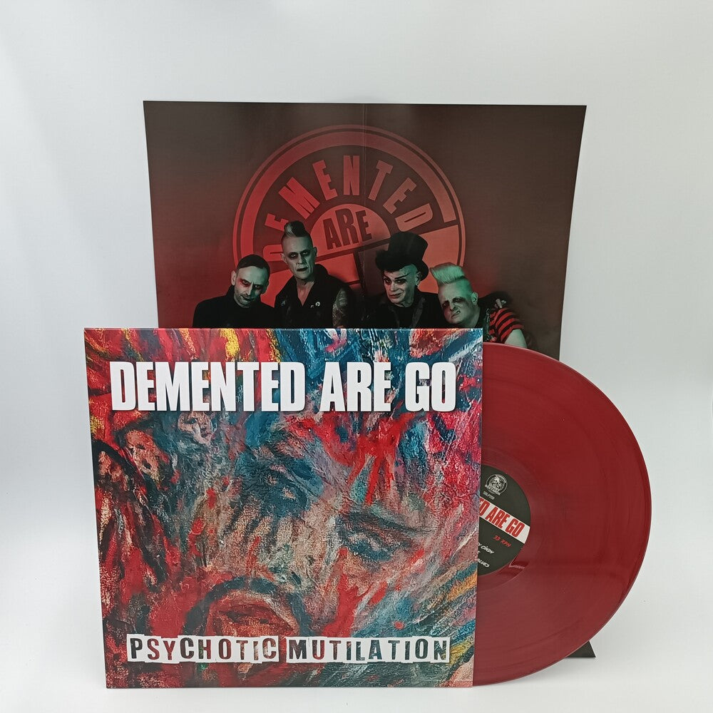 the album cover for Demented Are Go - Psychotic Mutilation - Smokey Bloodred [Colored Vinyl]