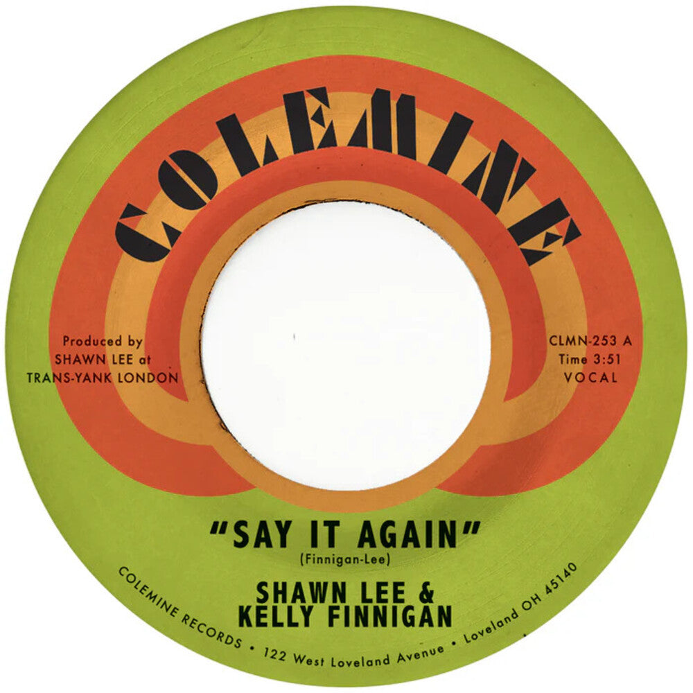 the album cover for Shawn Lee  / Finnigan,Kelly - Say It Again / Harpsichord Rock [Colored Vinyl] [Clear Vinyl]