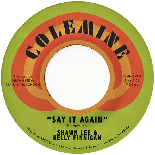 the album cover for Shawn Lee  / Finnigan,Kelly - Say It Again / Harpsichord Rock [Colored Vinyl] [Clear Vinyl]