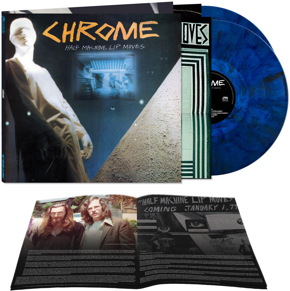 the album cover for Chrome - Half Machine Lip Moves - Deluxe Edition [Blue Marble 2 LP]