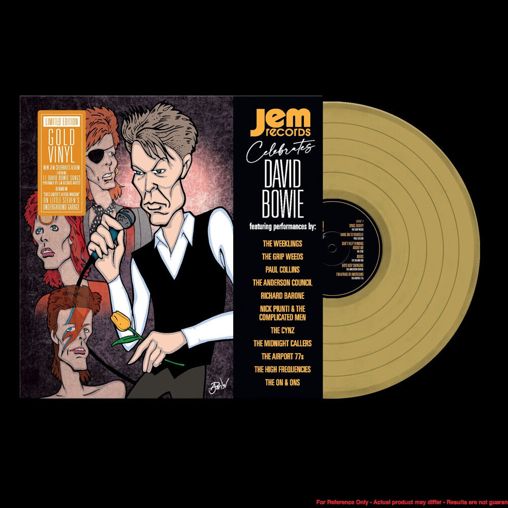 the album cover for Various Artists - Jem Records Celebrates David Bowie