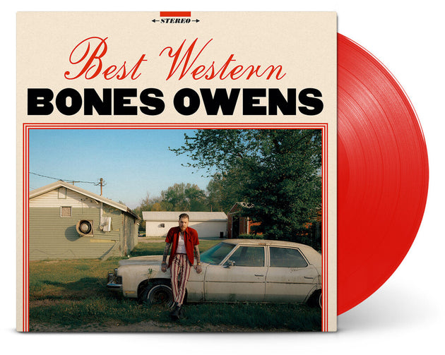 the album cover for Bones Owens - Best Western [Opaque Red LP]