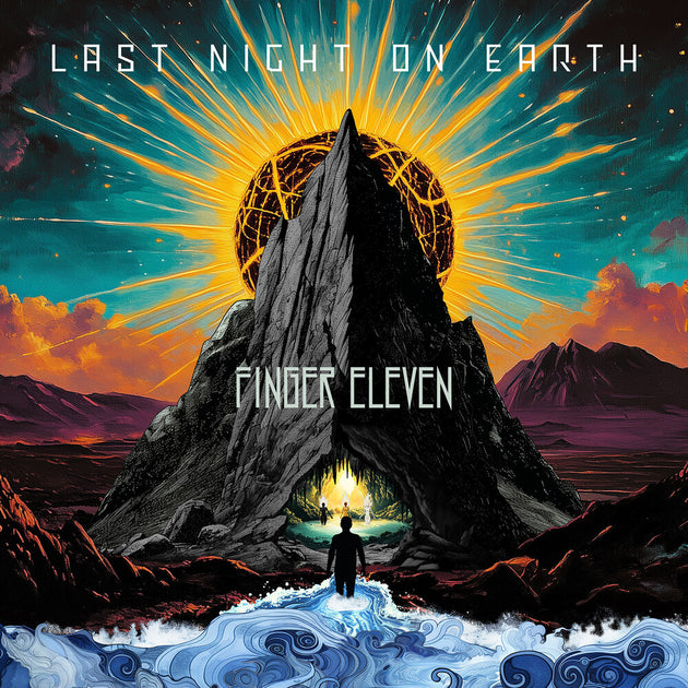 the album cover for Finger Eleven - Last Night On Earth - Silver [Colored Vinyl] (Gate) (Ofgv)