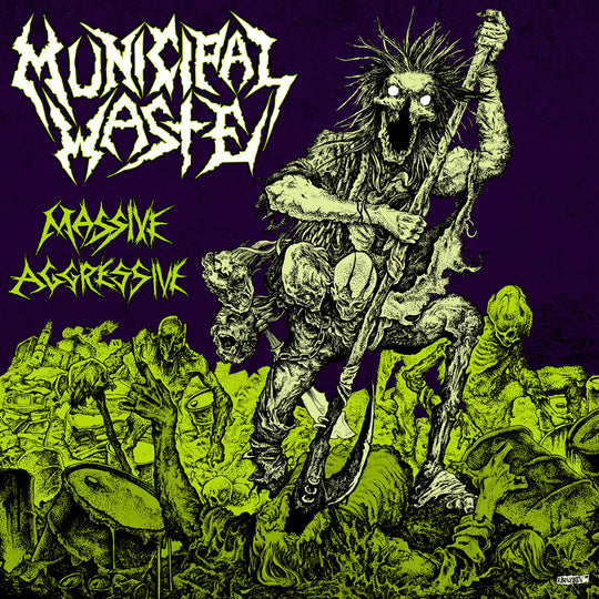 the album cover for Municipal Waste - Massive Aggressive [RSD Black Friday 2025]