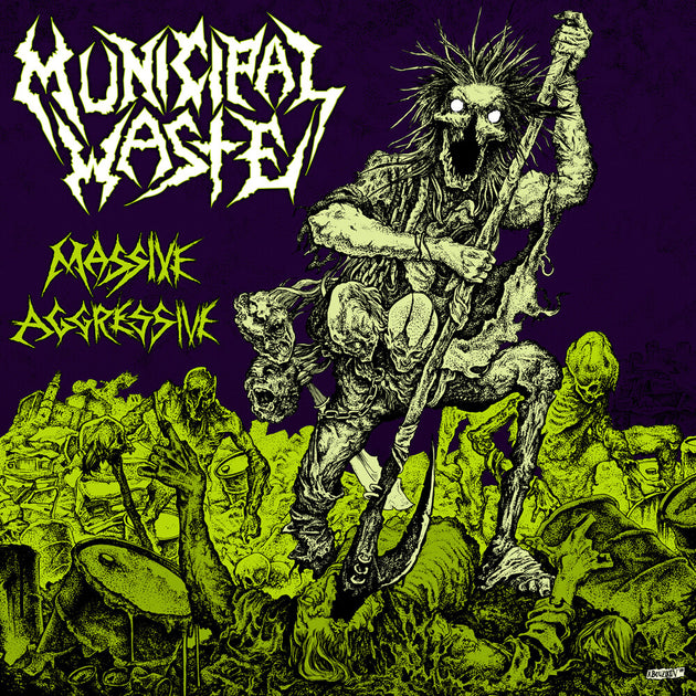 the album cover for Municipal Waste - Massive Aggressive [RSD Black Friday 2025]