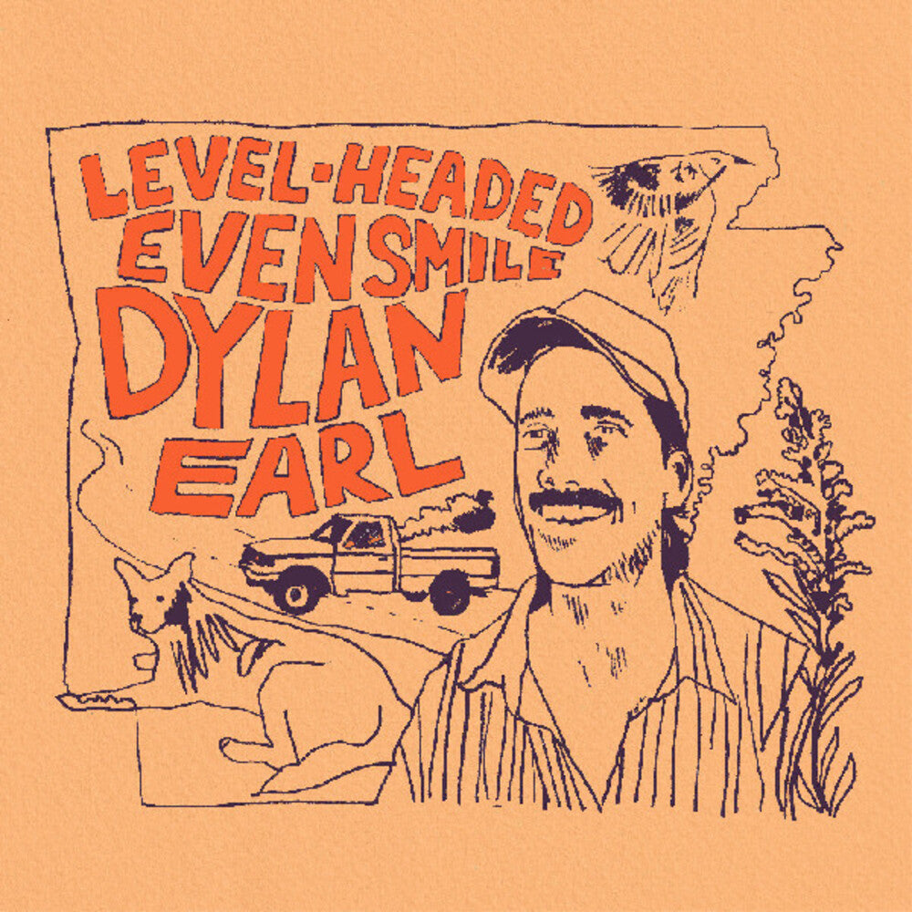 the album cover for Dylan Earl - Level-Headed Even Smile [Colored Vinyl] (Trq) [Indie Exclusive]