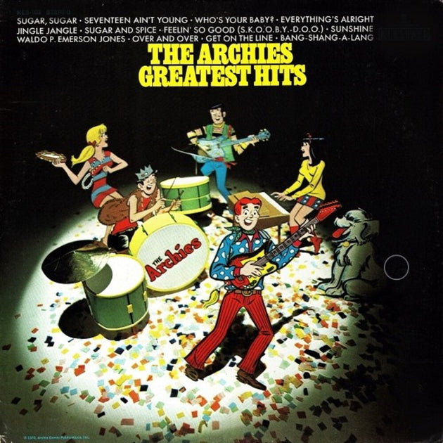 the album cover for Archies - Archies Greatest Hits [Clear Vinyl] [Limited Edition] (Red) (Aniv)
