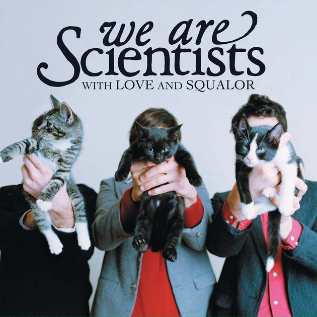 the album cover for We Are Scientists - With Love & Squalor [Colored Vinyl] (Pnk) (Red) (Aniv)