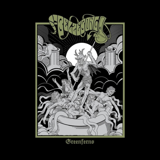 the album cover for Belzebong - Greenferno [Colored Vinyl] (Grn) [Limited Edition]
