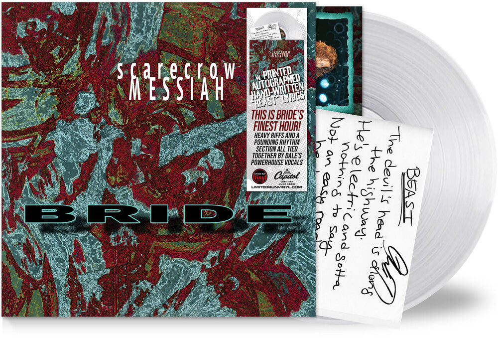 the album cover for Bride - Scarecrow Messiah - Clear Glass Vial