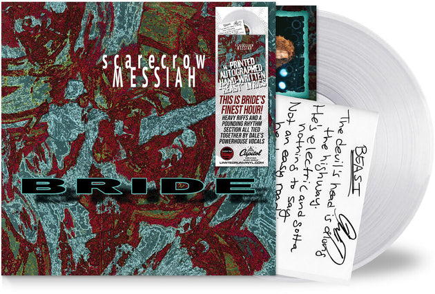 the album cover for Bride - Scarecrow Messiah - Clear Glass Vial