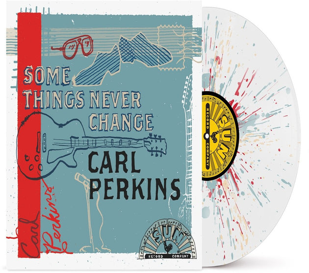 the album cover for Carl Perkins - Some Things Never Change - Blue (Blue) [Colored Vinyl]