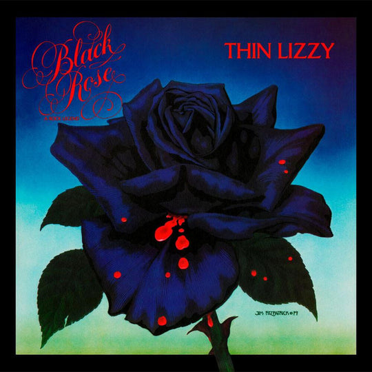 the album cover for Thin Lizzy - Black Rose - A Rock Legend (Blue) [Clear Vinyl] [Limited Edition]