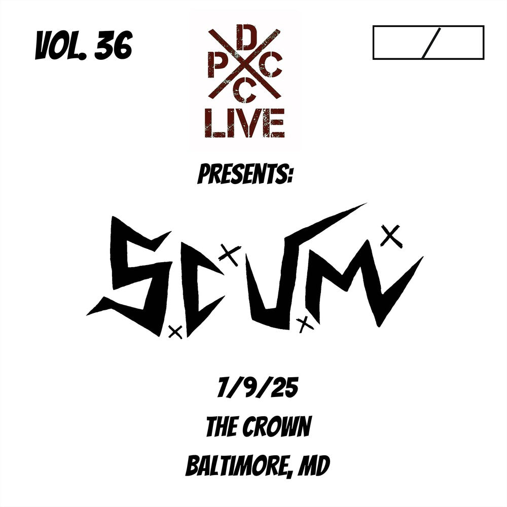 the album cover for S.C.U.M. - Dcxpc Live 36