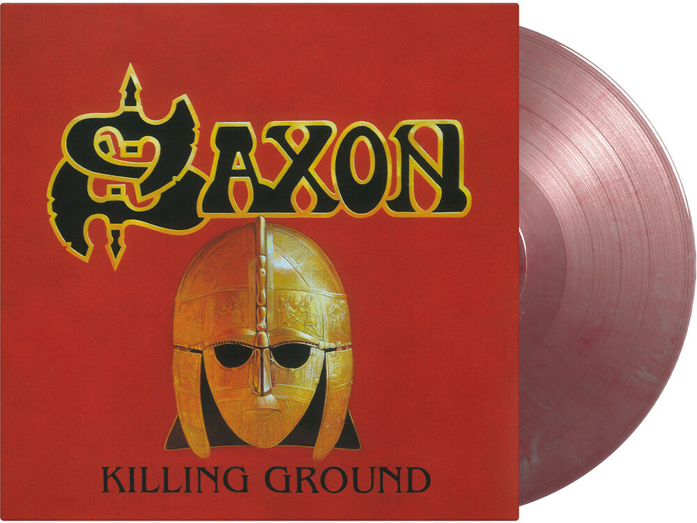 the album cover for Saxon - Killing Ground [Colored Vinyl] [Limited Edition] [180 Gram] (Red) (Slv)