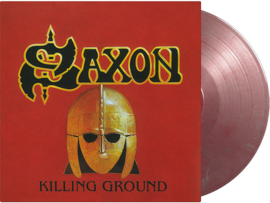 the album cover for Saxon - Killing Ground [Colored Vinyl] [Limited Edition] [180 Gram] (Red) (Slv)