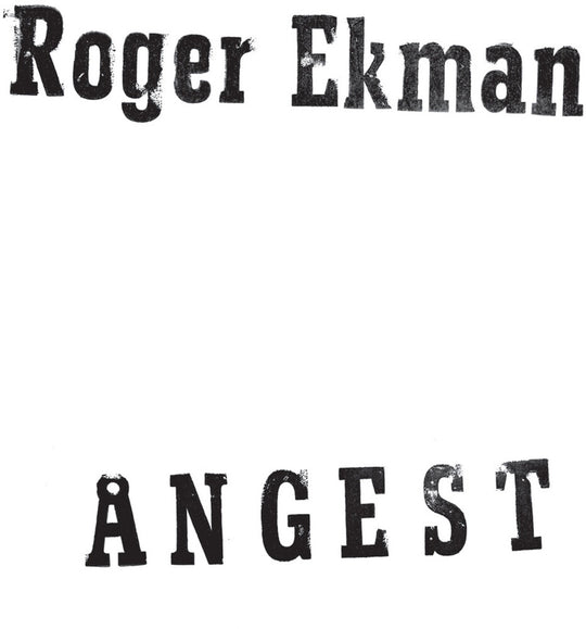 the album cover for Roger Ekman - Angest