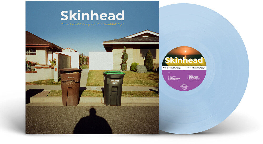 the album cover for Skinhead - It's A Beautiful Day What A Beautiful Day (Blue)