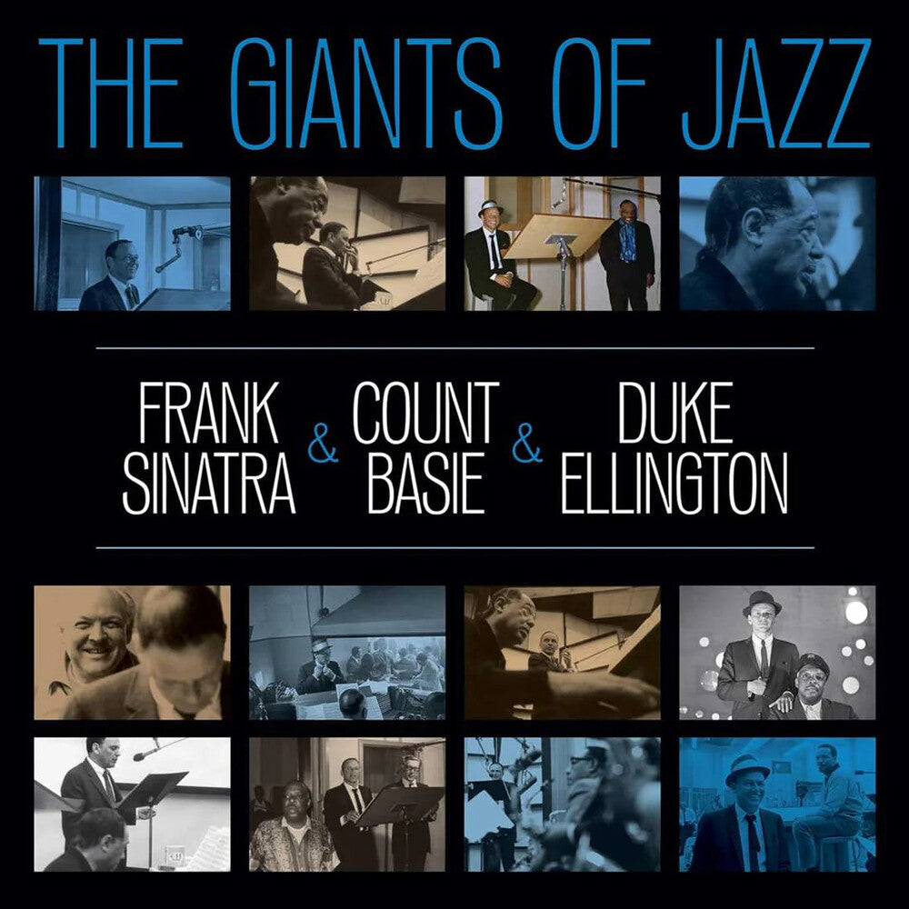 the album cover for Frank Sinatra  / Basie,Count / Ellington,Duke - Giants Of Jazz