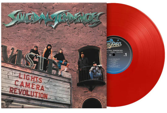 the album cover for Suicidal Tendencies - Lights Camera Revolution [Colored Vinyl] [Limited Edition] [180 Gram] (Red)