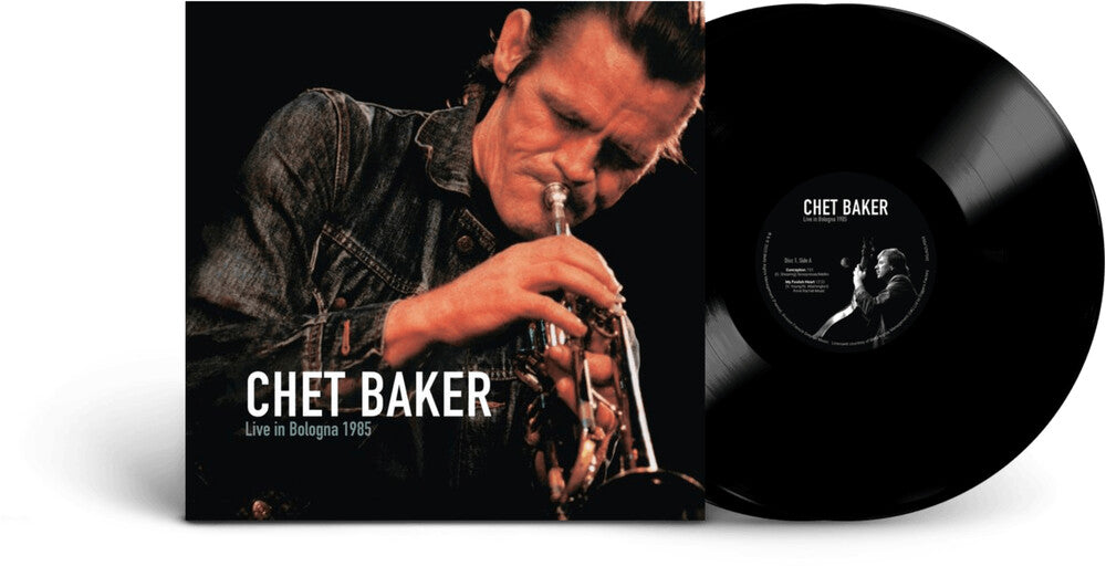the album cover for Chet Baker - Live In Bologna 1985
